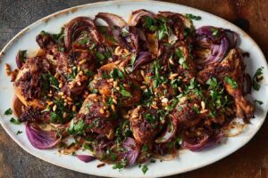 Mussakhan (Roast Chicken With Sumac and Red Onions)