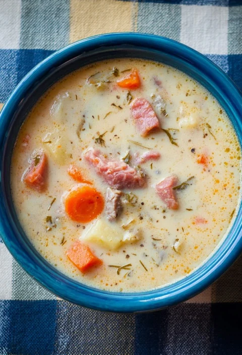 Easy One-pot Ham And Potato Soup Recipe Creamy Ham And Potato Soup Stovetop Best Ham And Potato Soup Recipe One-pot Creamy...