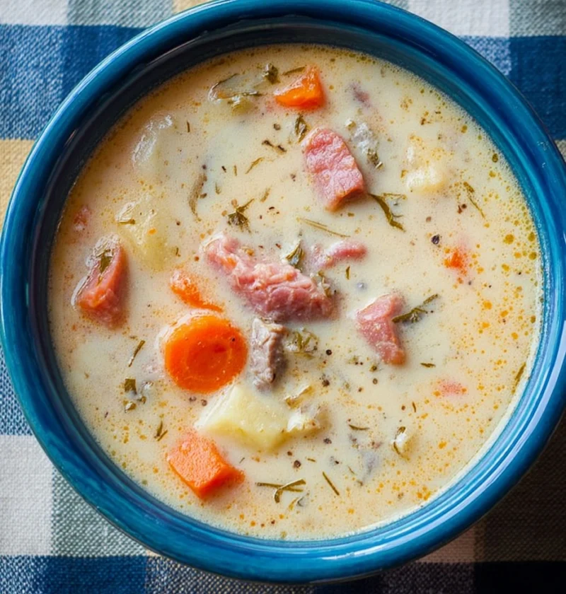 Easy One-pot Ham And Potato Soup Recipe Creamy Ham And Potato Soup Stovetop Best Ham And Potato Soup Recipe One-pot Creamy...