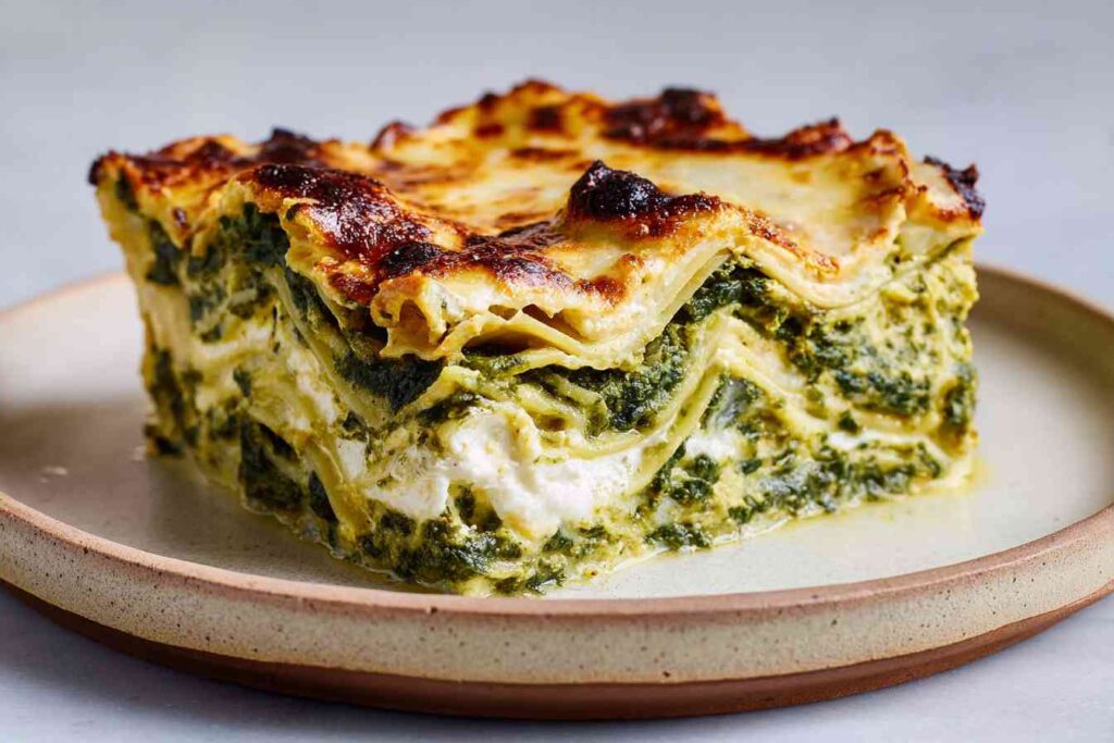 Saag Paneer Lasagna Recipe Easy Saag Paneer Lasagna Homemade Saag Paneer Lasagna Best Cheese For Saag Paneer Lasagna Vegan...