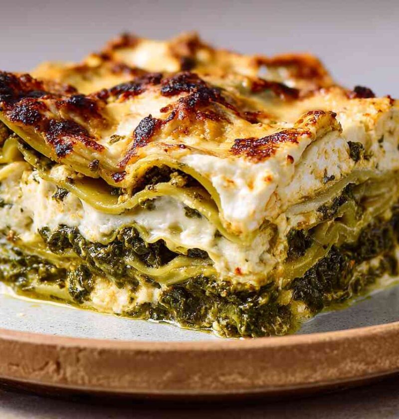 Saag Paneer Lasagna Recipe Easy Saag Paneer Lasagna Homemade Saag Paneer Lasagna Best Cheese For Saag Paneer Lasagna Vegan...