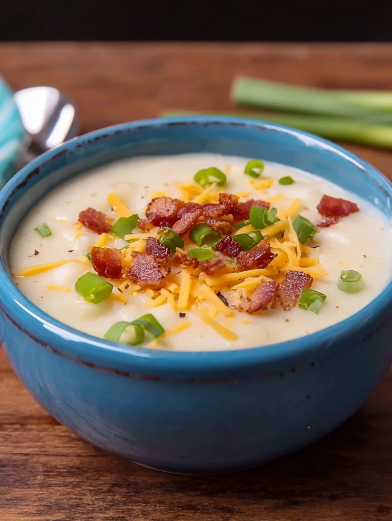 Best Slow Cooker Loaded Potato Soup Recipe Easy Slow Cooker Potato Soup With Bacon Healthy Creamy Potato Soup Slow Cooker ...