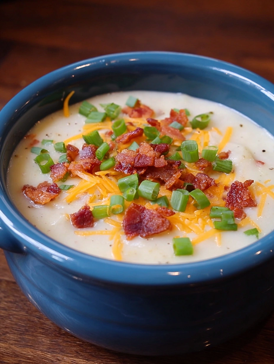 Slow Cooker Loaded Potato Soup