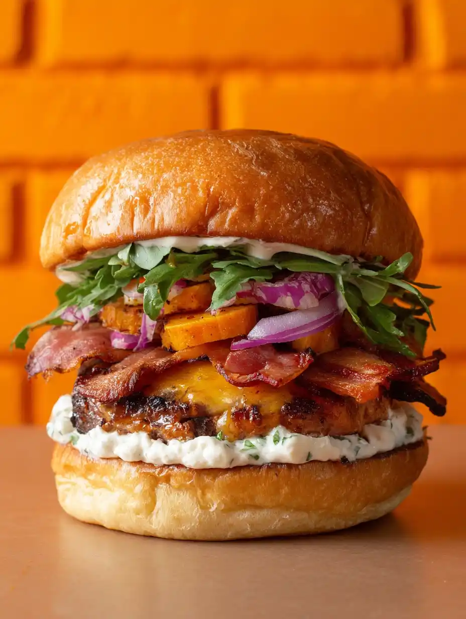 Ultimate Thanksgiving Leftovers Burger