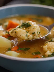 Vegetable Dumpling Soup