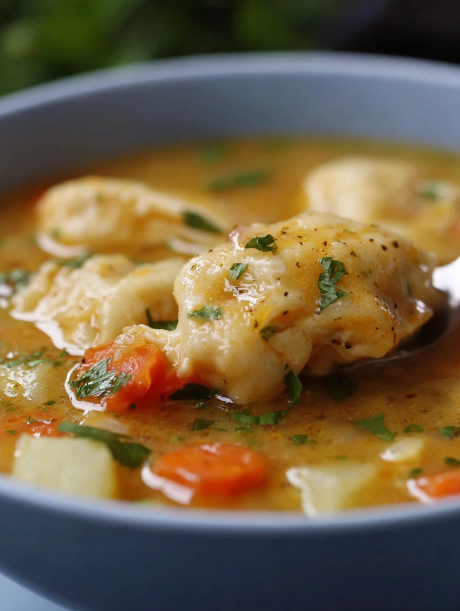 Vegetable Dumpling Soup