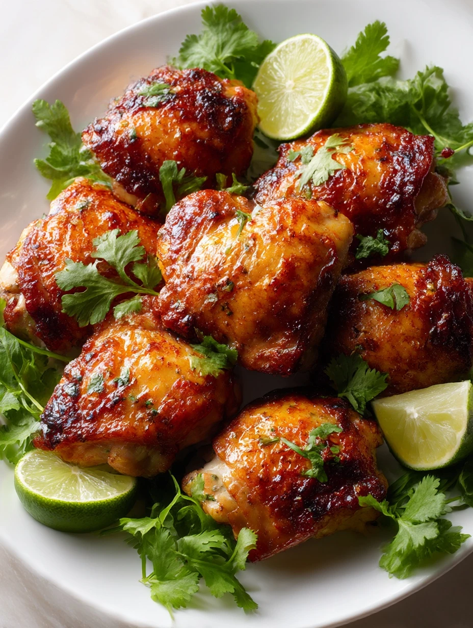 Crispy Chicken With Lime Butter