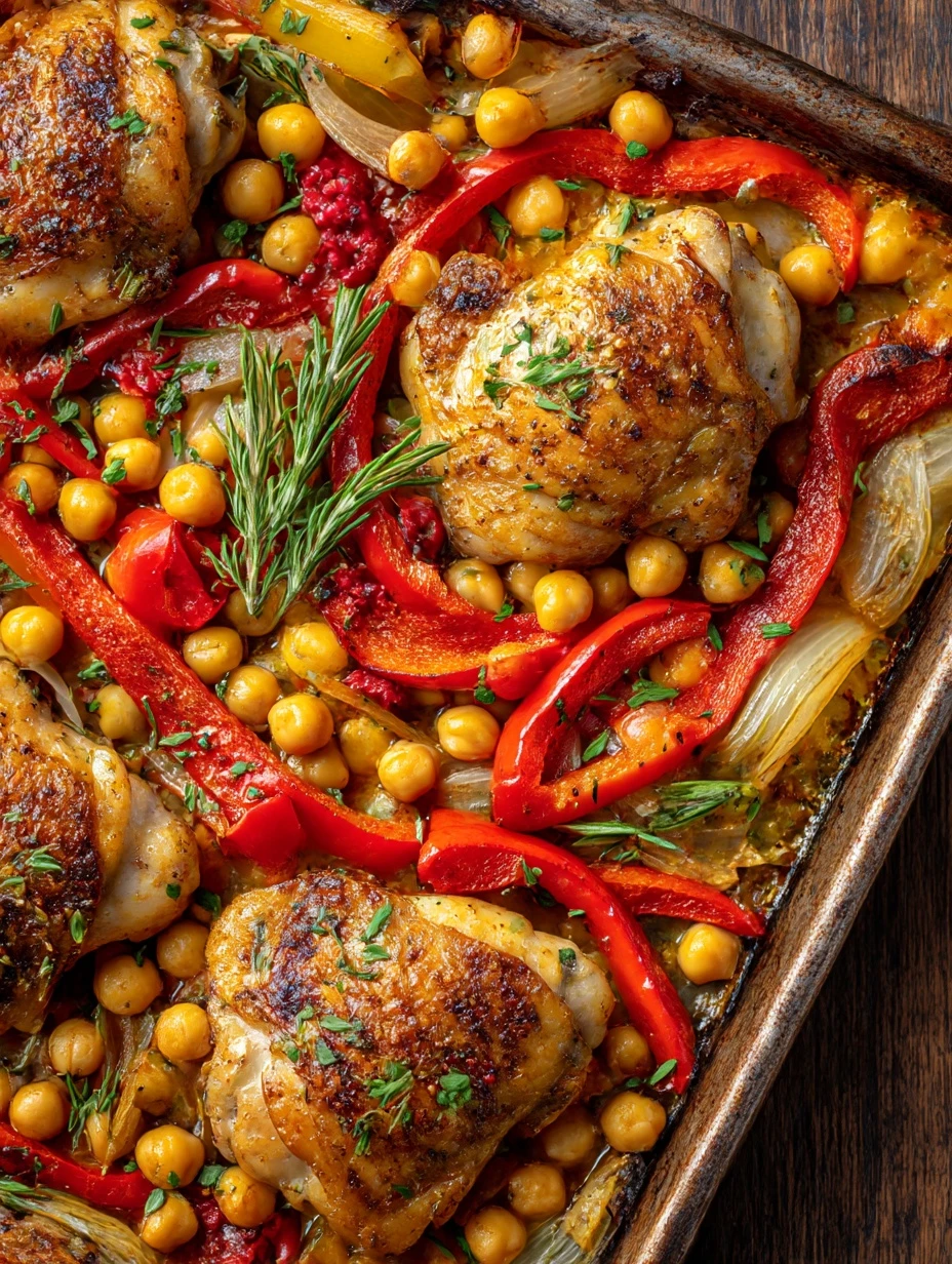 Chicken and Chickpea Tray Bake
