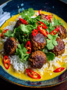 Irresistible Jerk Meatballs in Coconut Curry Sauce – Bold, Spicy, and Creamy