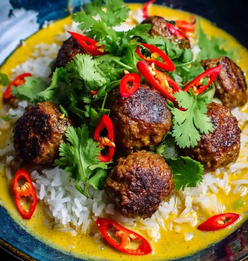 Spicy Jerk Meatballs Recipe Creamy Coconut Curry Sauce Meatballs Homemade Jerk Meatballs With Coconut Sauce Bold Spicy Mea...