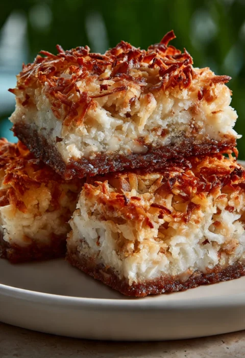 Ingredient Coconut Bars Recipe