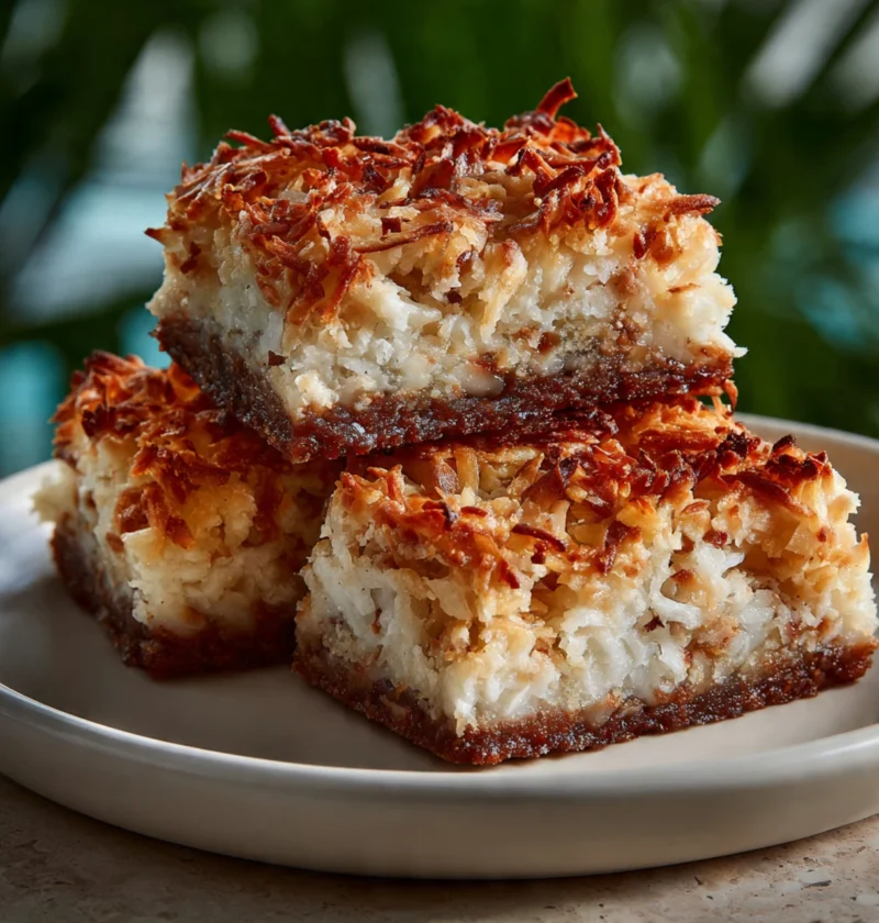 Ingredient Coconut Bars Recipe