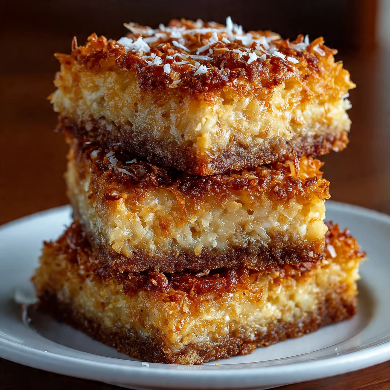 Ingredient Coconut Bars Recipe