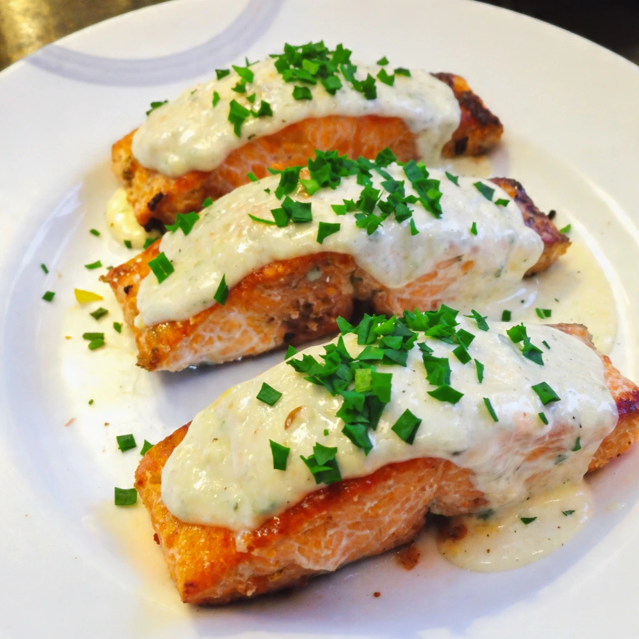 Baked Boursin Salmon Recipe