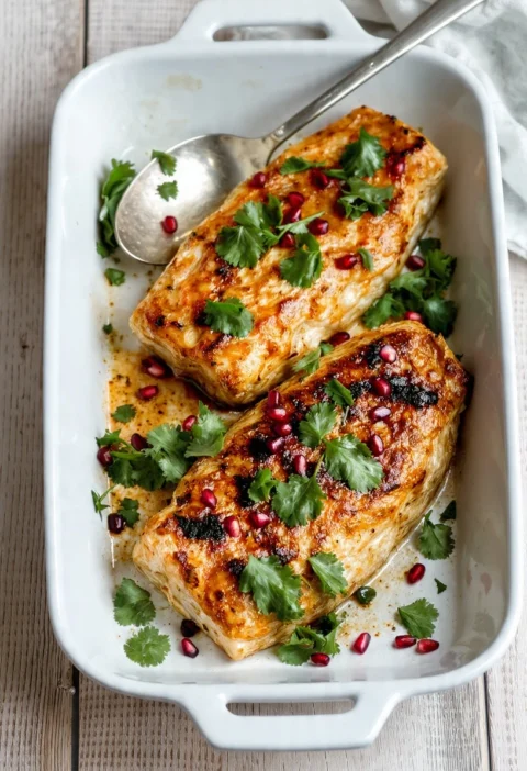 Baked Fish With Pomegranate Sauce Recipe How To Make Pomegranate Sauce For Fish Best Fish For Baking With Fruit Sauce Pome...