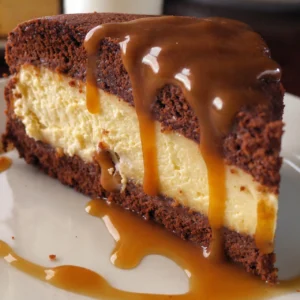 Caramel Brownie Cheesecake Bliss