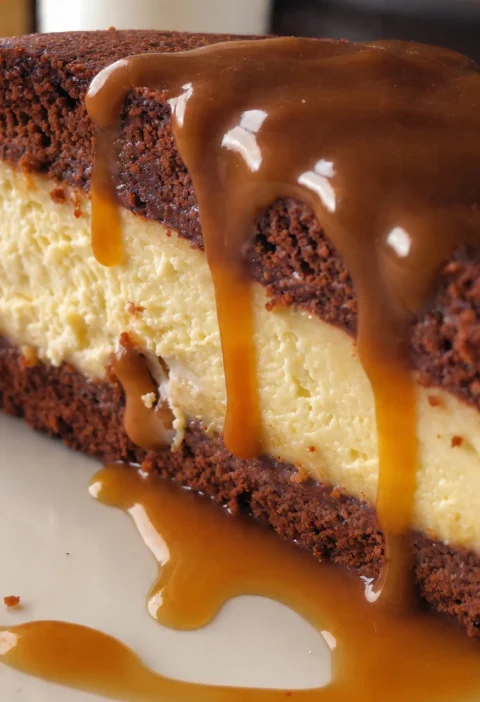 Caramel Brownie Cheesecake Bliss