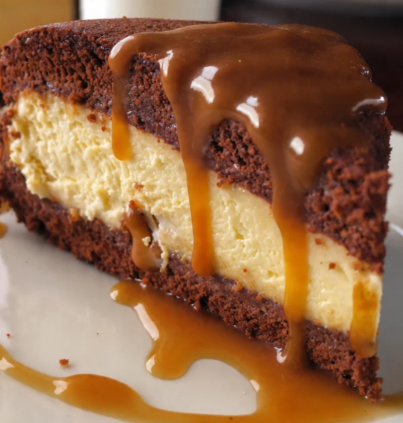 Caramel Brownie Cheesecake Bliss