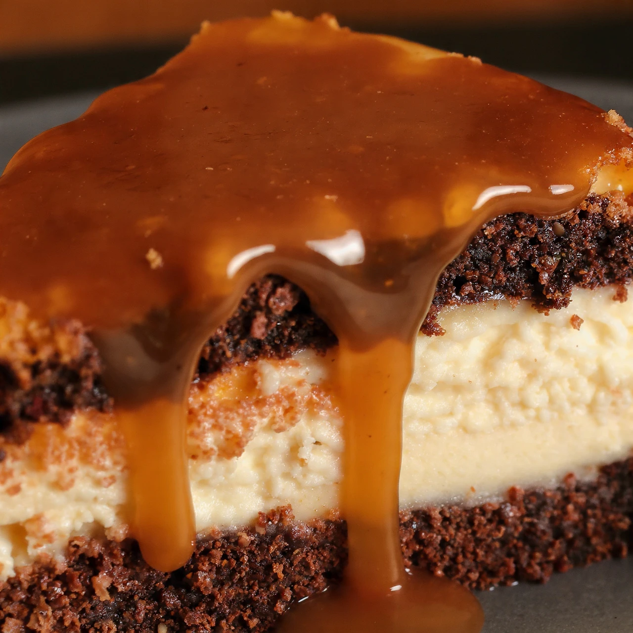Caramel Brownie Cheesecake Bliss