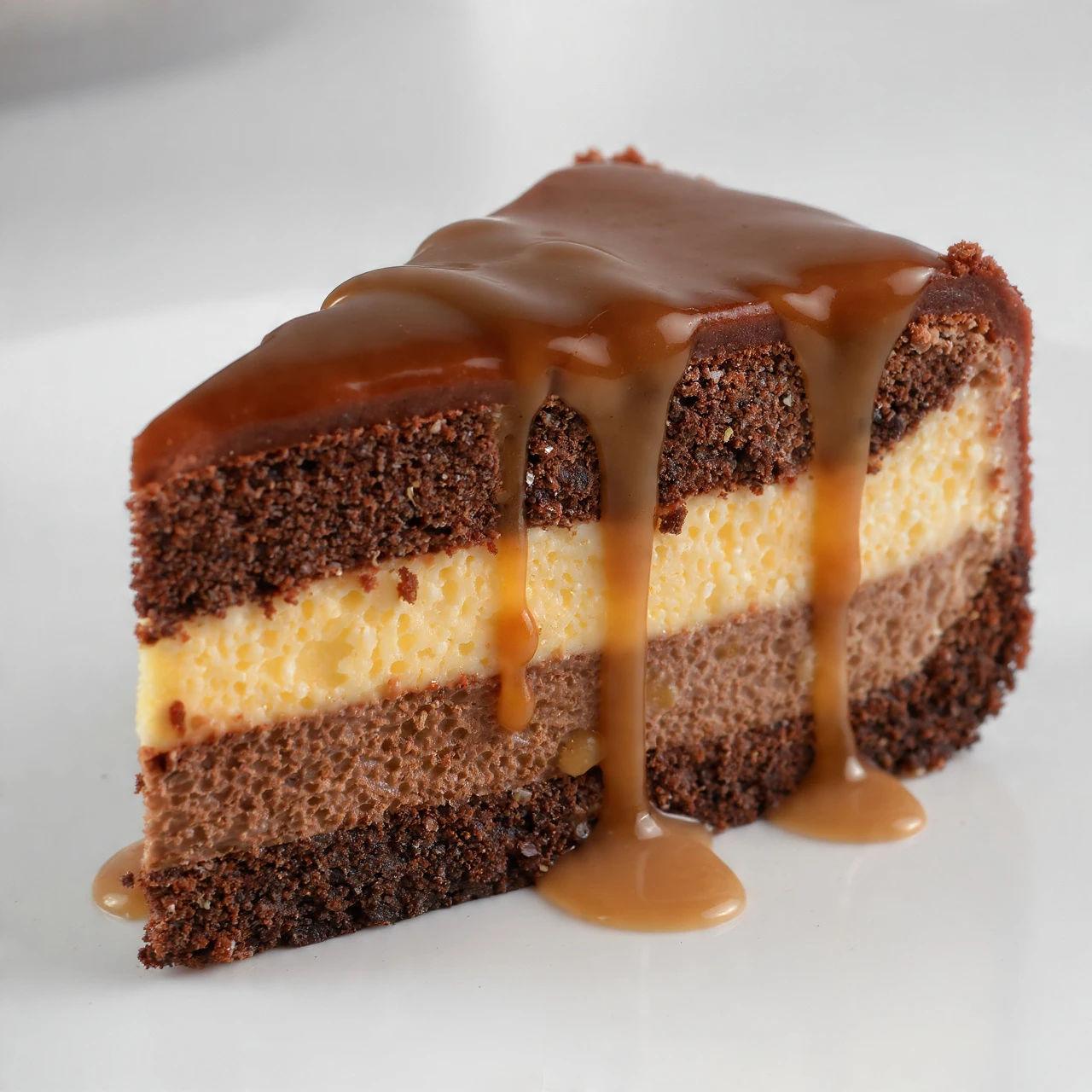 Caramel Brownie Cheesecake Bliss