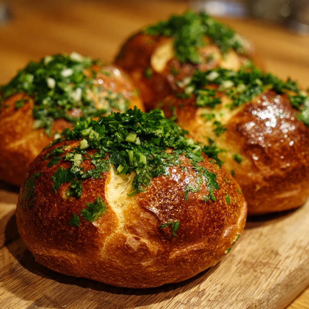 Cheesy Garlic Butter Biscuit Bombs