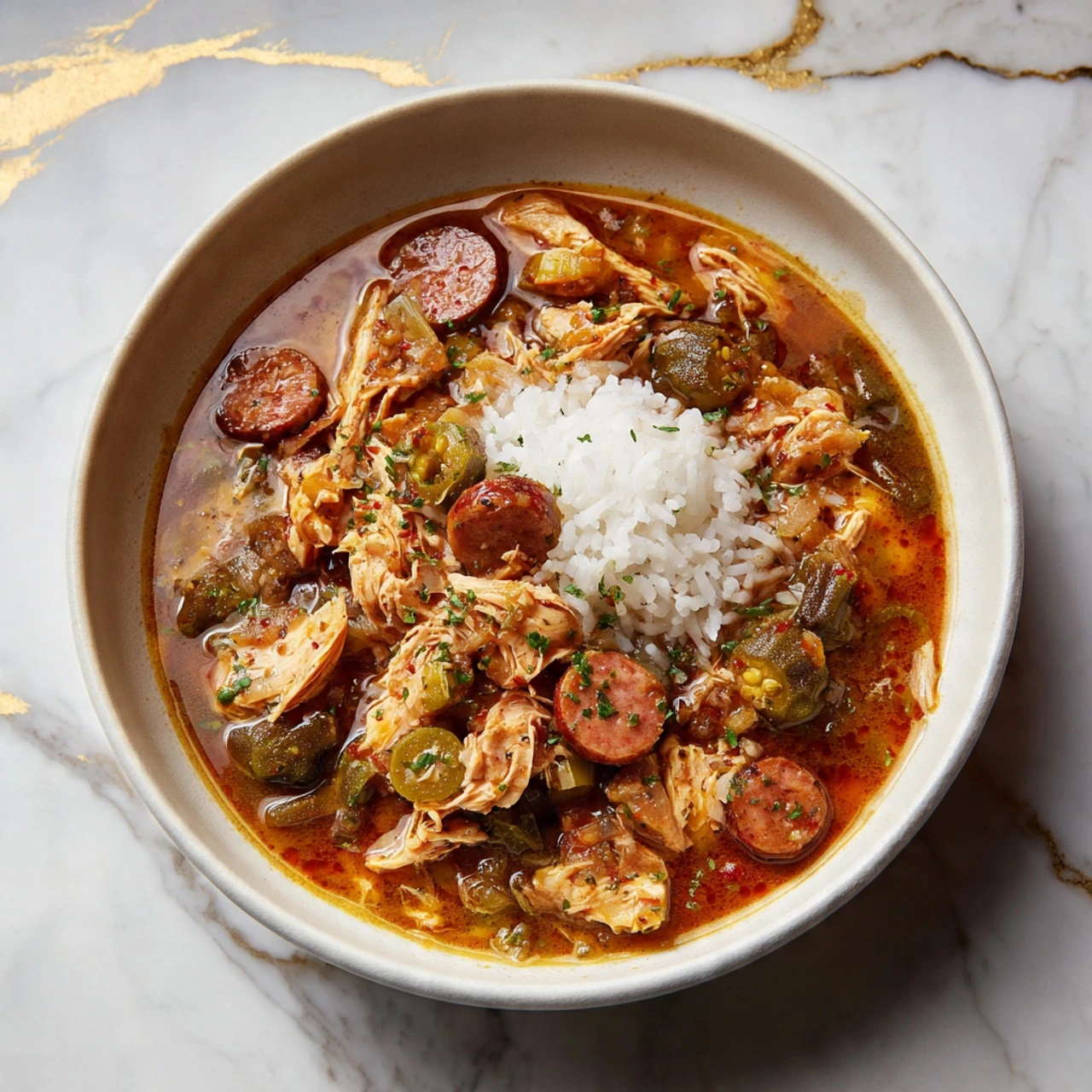 Chicken Sausage Gumbo