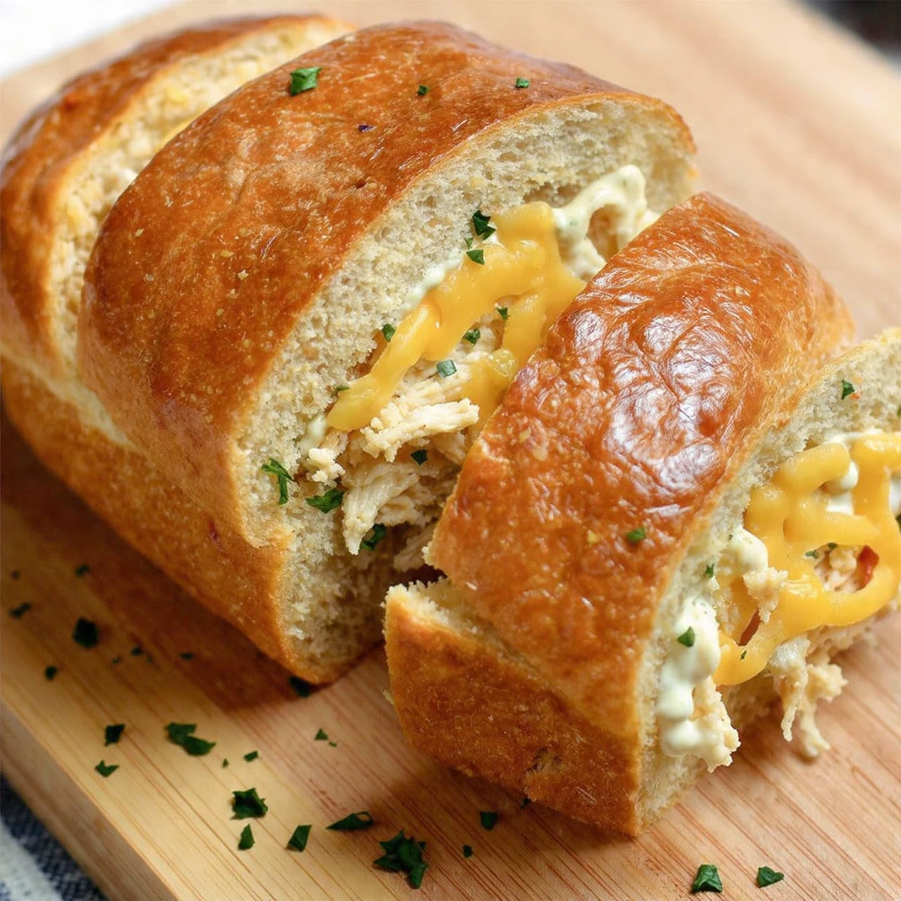 Chicken Bacon Ranch Stuffed Bread Recipe