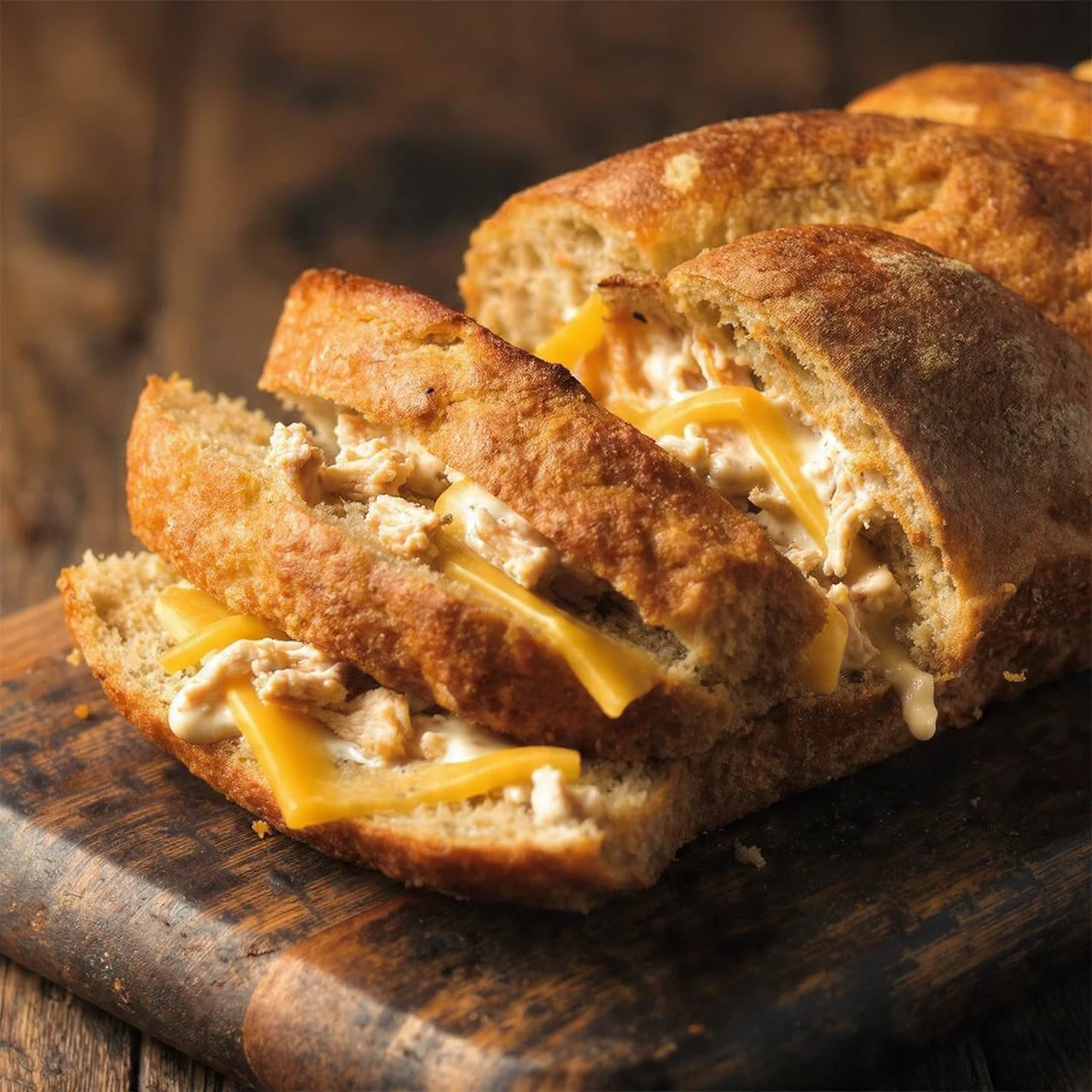 Chicken Bacon Ranch Stuffed Bread Recipe