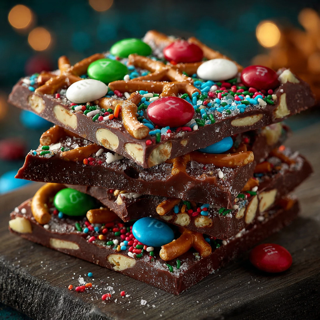 Christmas Toffee Pretzel Bark