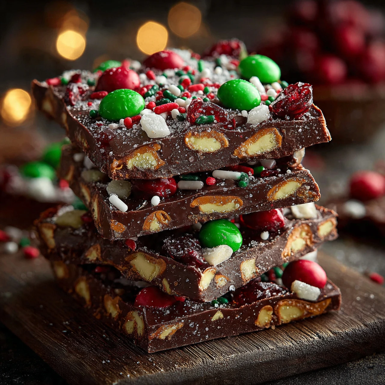 Christmas Toffee Pretzel Bark