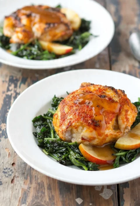 Cider-braised Chicken Thighs Recipe Easy Cider-braised Chicken With Apples Best Greens For Cider-braised Chicken Low-fat C...