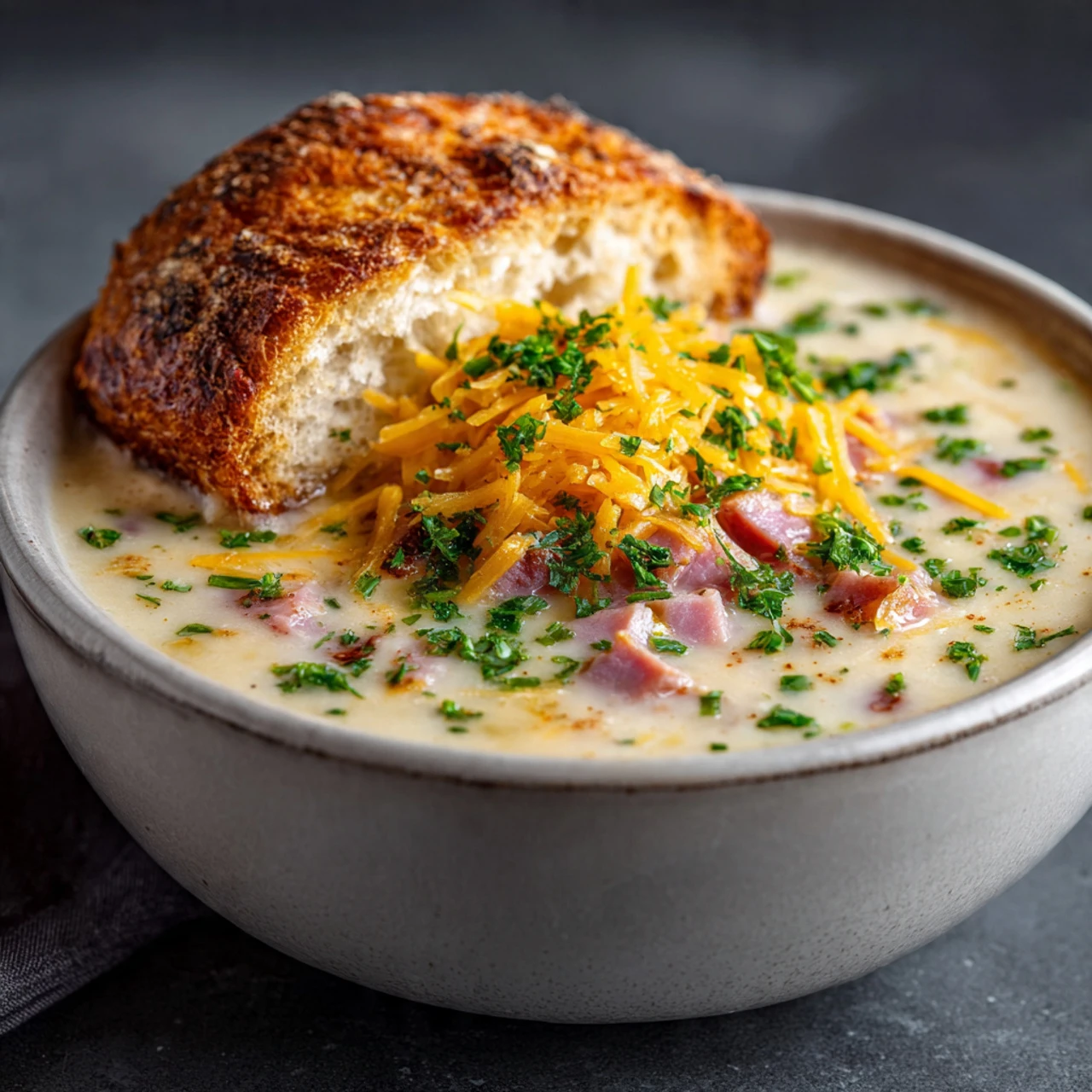 Creamy Ham Potato Soup