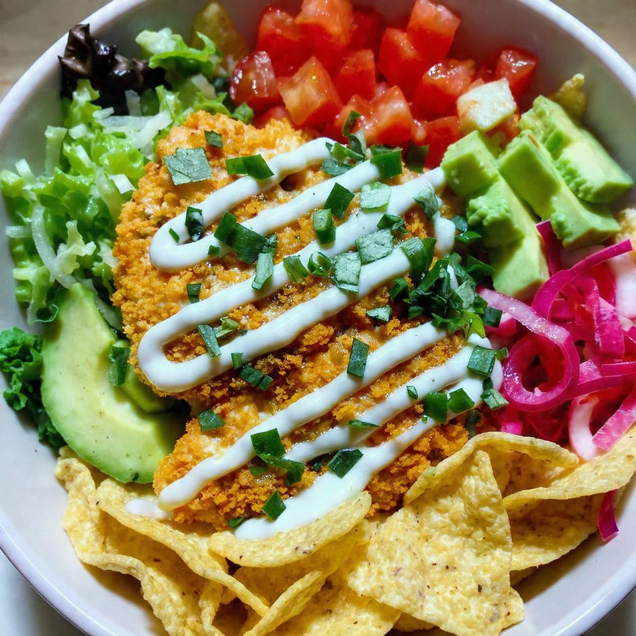 Crispy Fish Taco Bowls Recipe