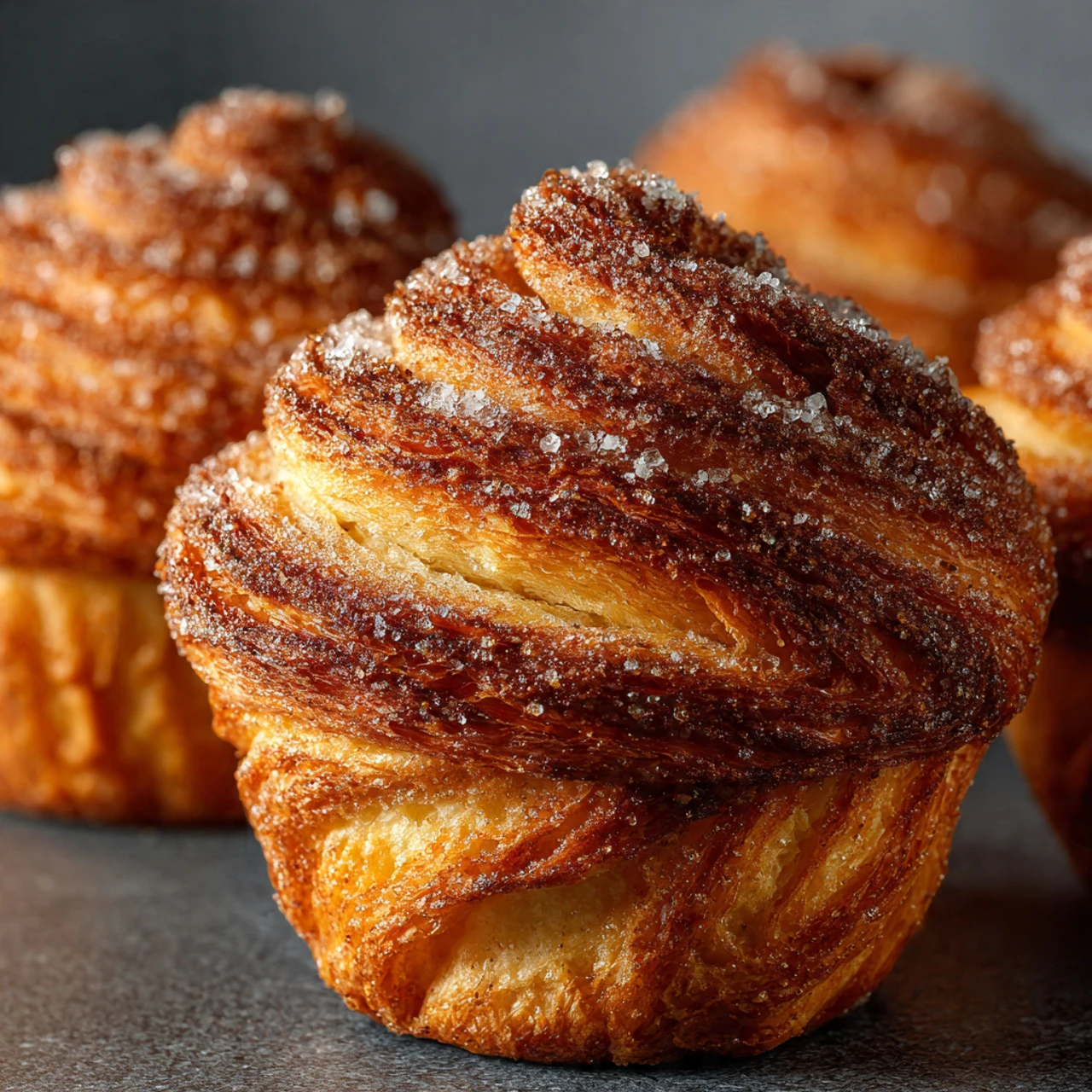 Delicious Cruffins with Cinnamon