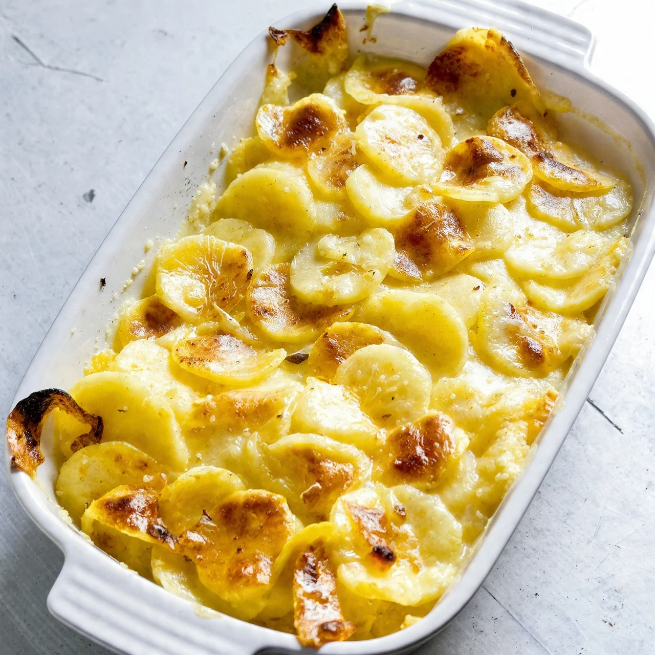 Easy Cheesy Scalloped Potatoes Recipe Homemade Cheesy Scalloped Potatoes Best Cheesy Scalloped Potatoes Casserole Healthy ...