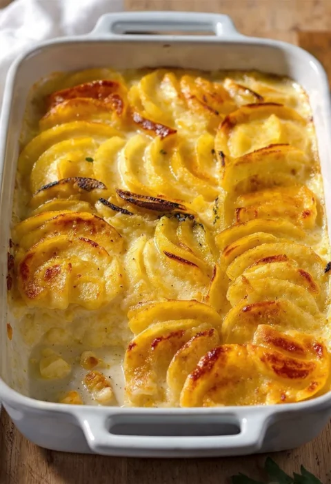 Easy Cheesy Scalloped Potatoes Recipe Homemade Cheesy Scalloped Potatoes Best Cheesy Scalloped Potatoes Casserole Healthy ...