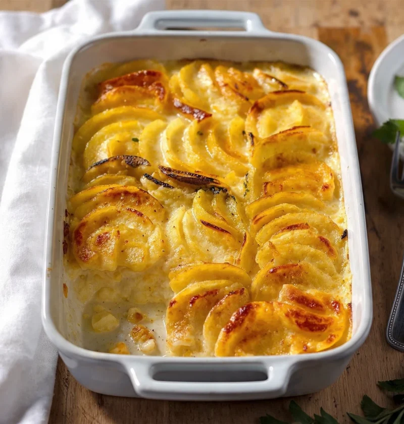 Easy Cheesy Scalloped Potatoes Recipe Homemade Cheesy Scalloped Potatoes Best Cheesy Scalloped Potatoes Casserole Healthy ...