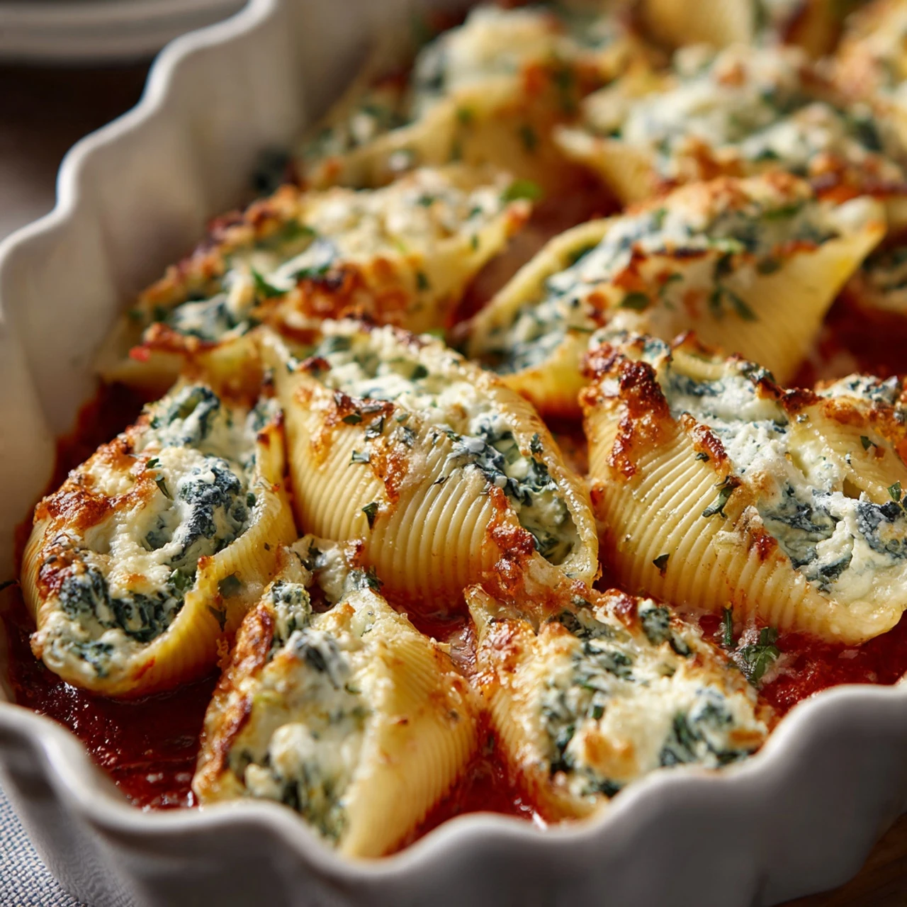 Easy Christmas Stuffed Shells Recipe For Dinner Best Vegetarian Stuffed Shells Christmas Gluten-free Christmas Stuffed She...