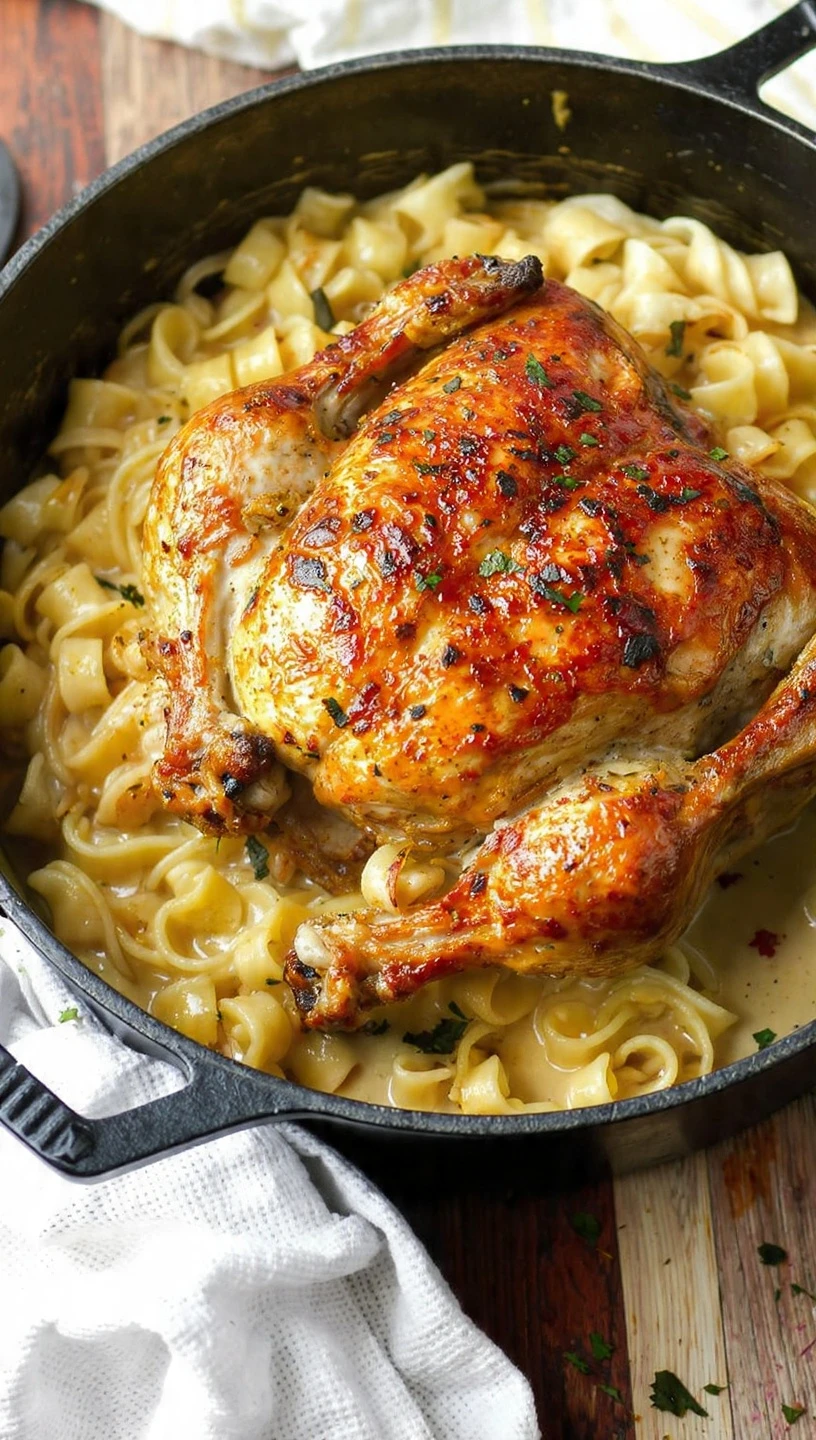 One-Pot Creamy Chicken and Noodles