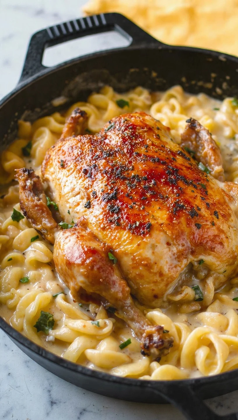 Easy One-pot Creamy Chicken And Noodles Recipe Best Creamy Chicken And Noodles One-pot Meal Quick One-pot Chicken And Nood...