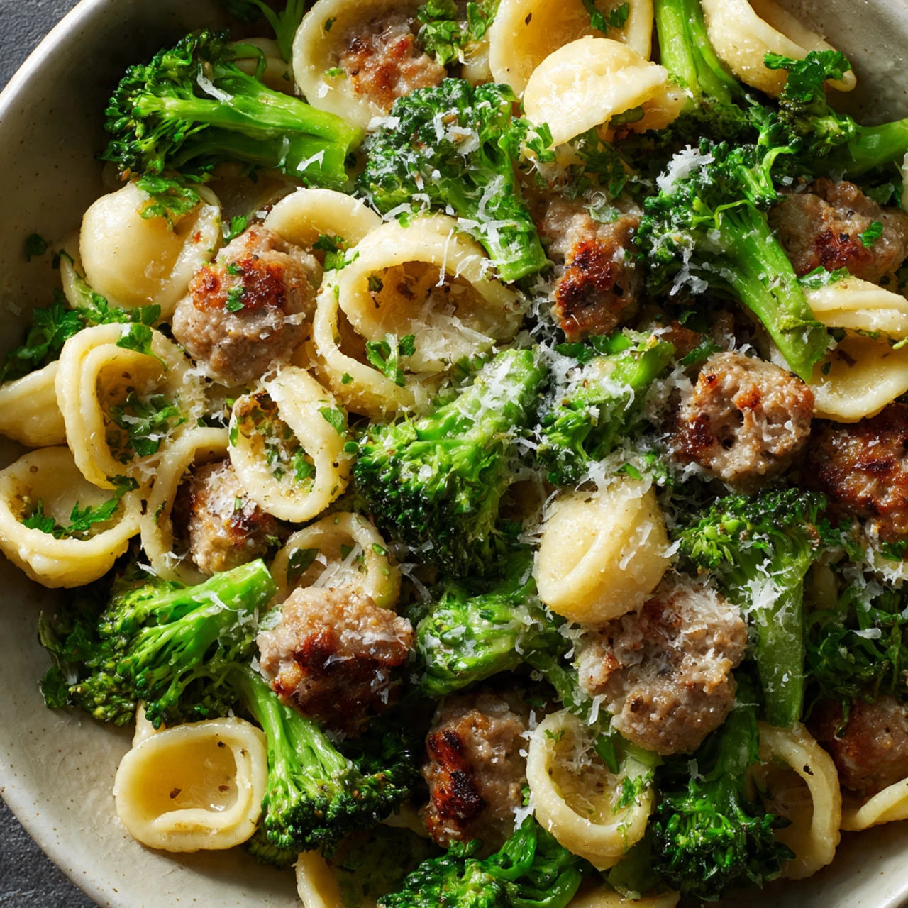 Quick and Creamy Orecchiette with Sausage and Broccoli Delight