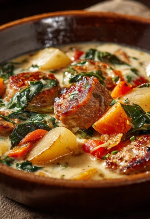 Easy Potato Sausage Chowder Recipe Quick Hearty Sausage Chowder Cozy Night Potato Chowder Winter Sausage Potato Soup Best ...