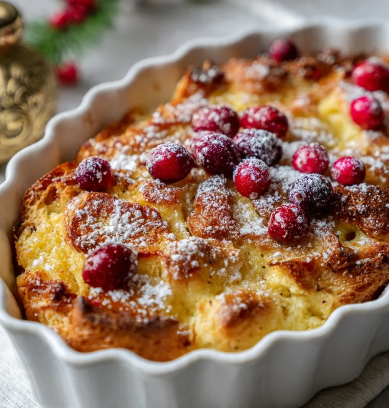 Eggnog Croissant French Toast Bake Recipe Easy Eggnog Croissant Bake Best Eggnog French Toast Casserole Homemade Eggnog Cr...