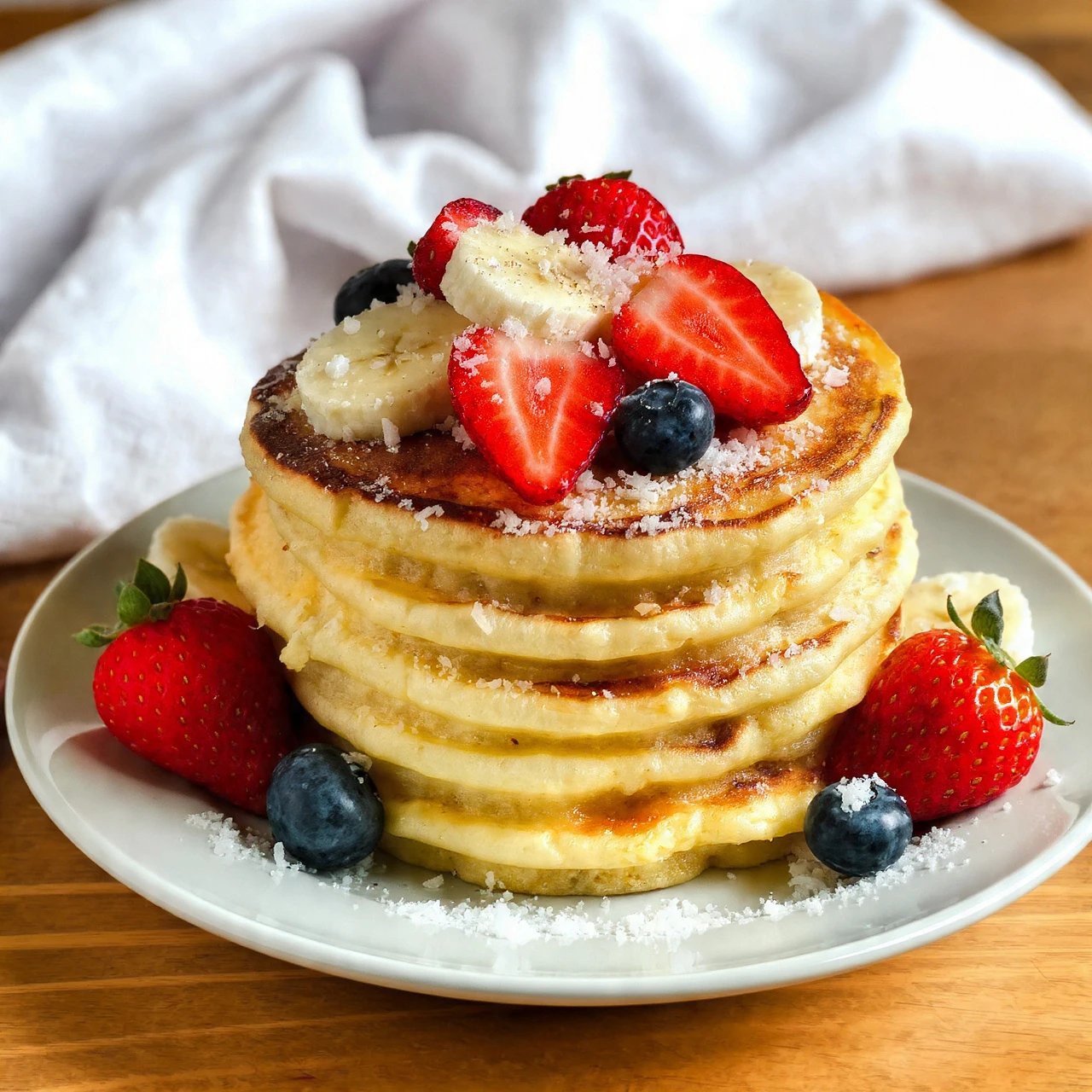 Fluffy Coconut Cream Pancakes Recipe