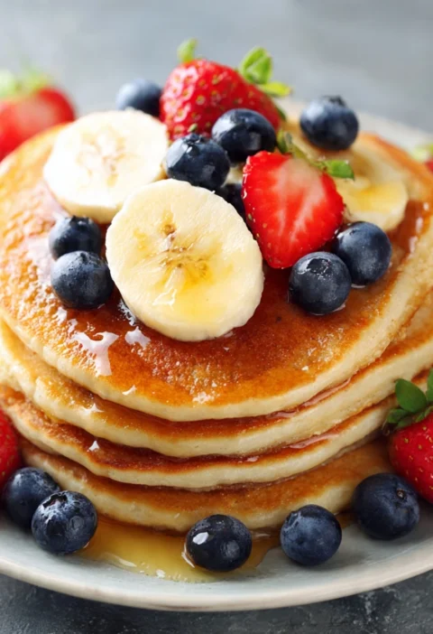Fluffy Oatmeal Pancakes Healthy Breakfast Delight