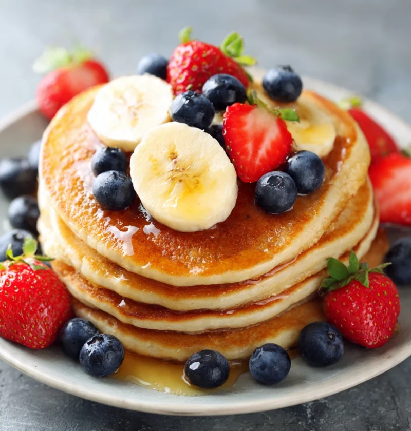 Fluffy Oatmeal Pancakes Healthy Breakfast Delight