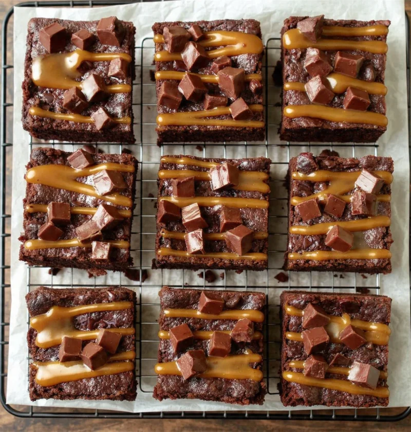 Fudgy Rolo Brownies