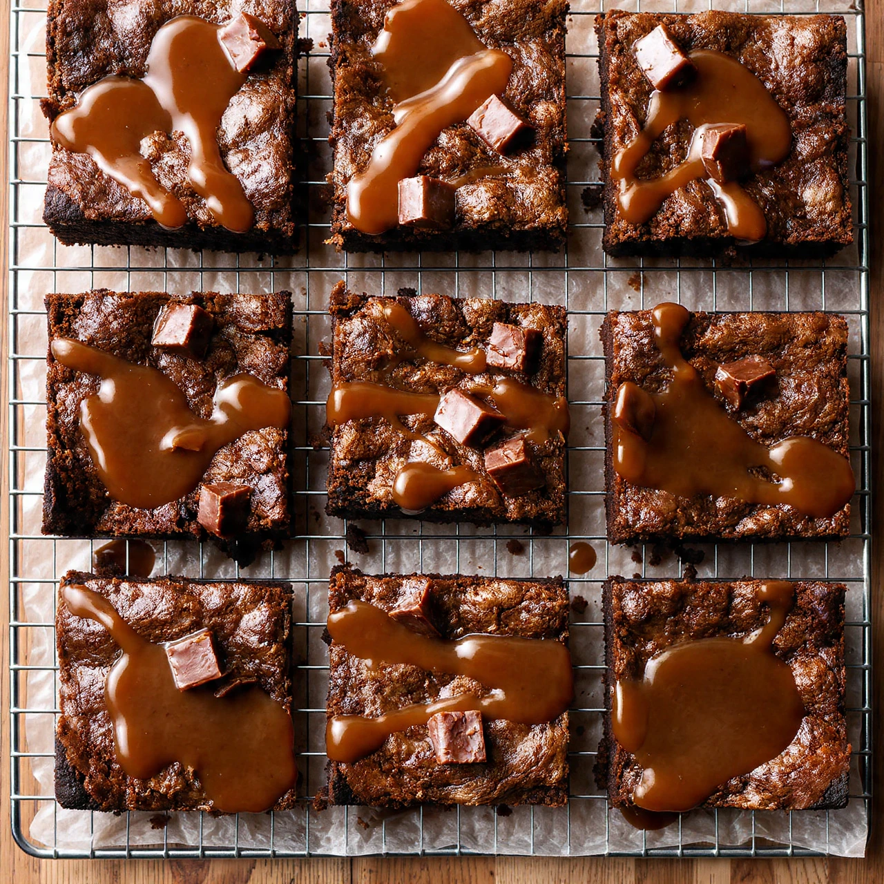 Fudgy Rolo Brownies