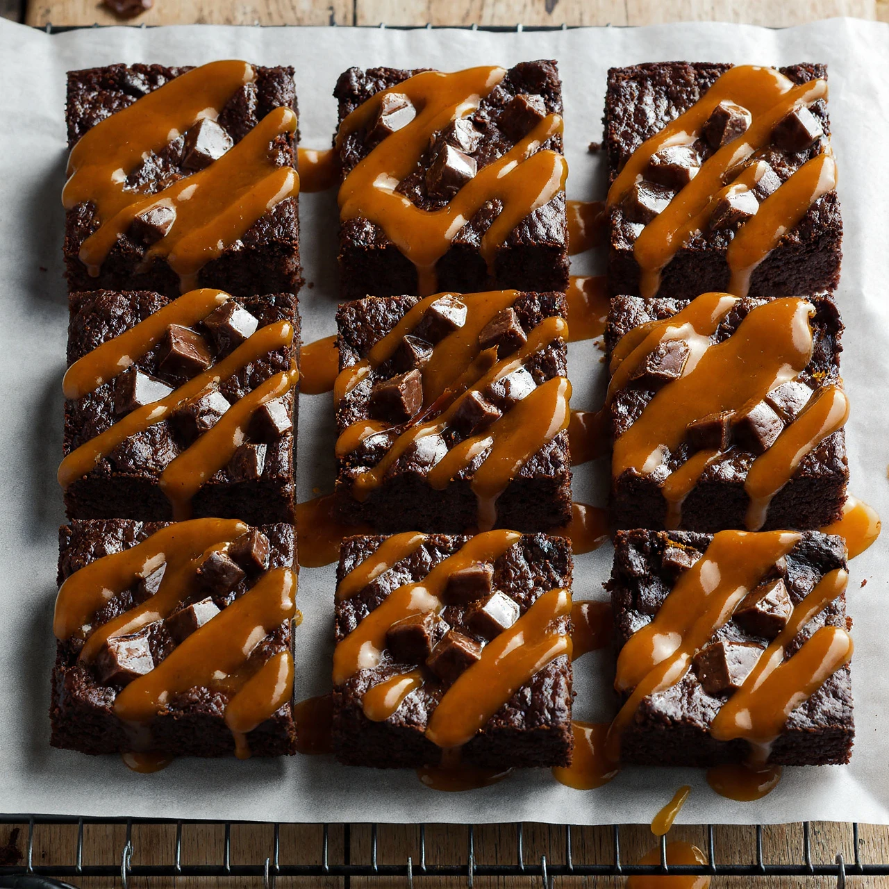 Fudgy Rolo Brownies