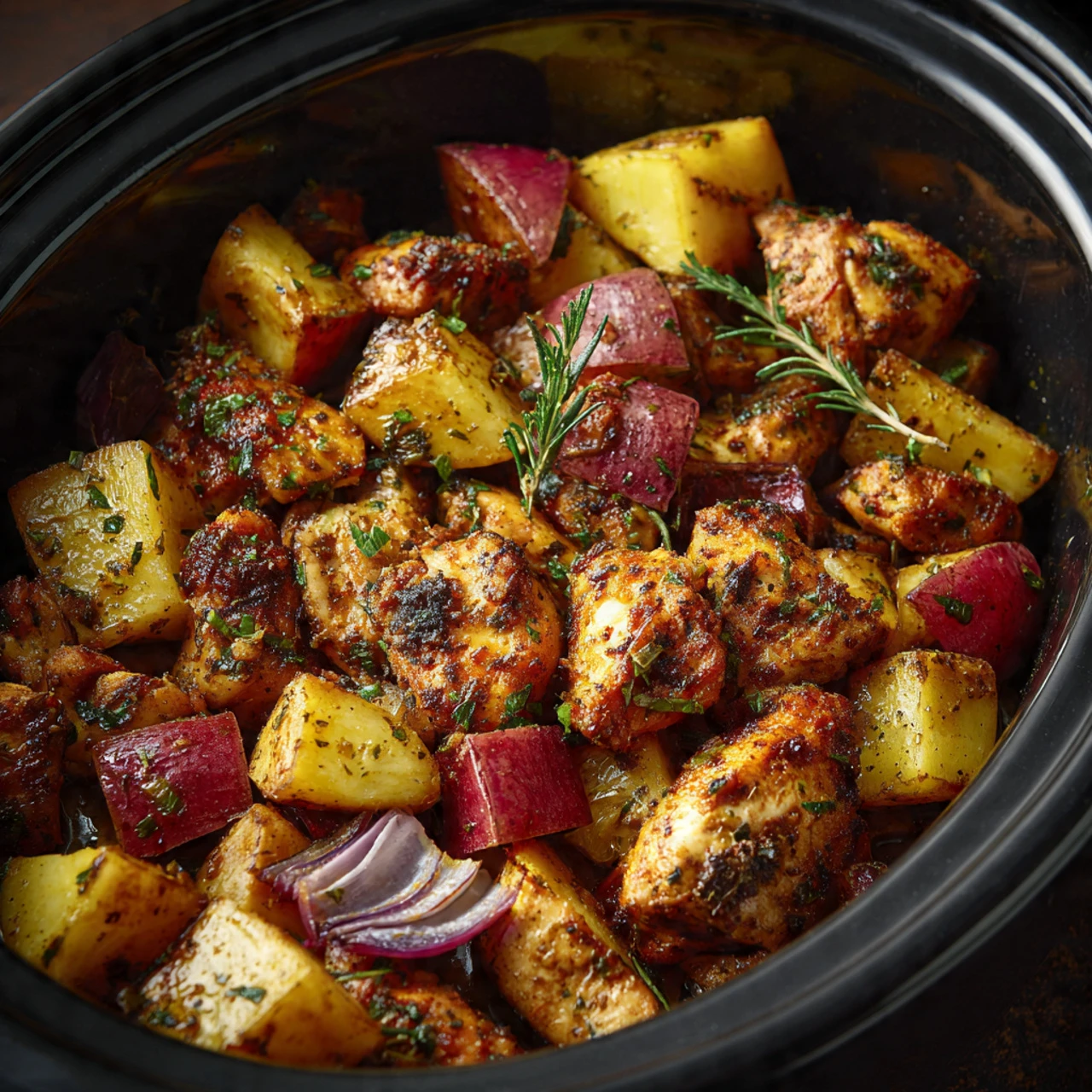 Garlic Parmesan Crockpot Chicken Recipe Crockpot Chicken And Potatoes Cozy Recipe Easy Garlic Parmesan Chicken Crockpot Co...